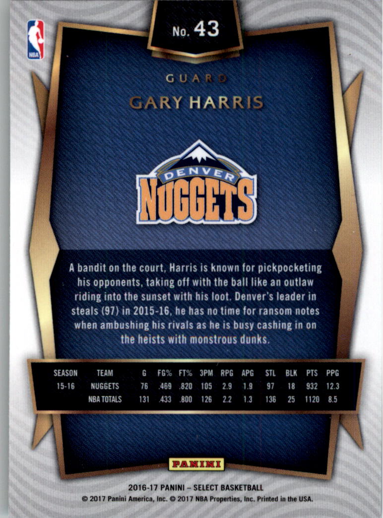 2016-17 Select Basketball Card Pick (Base) - Picture 79 of 333