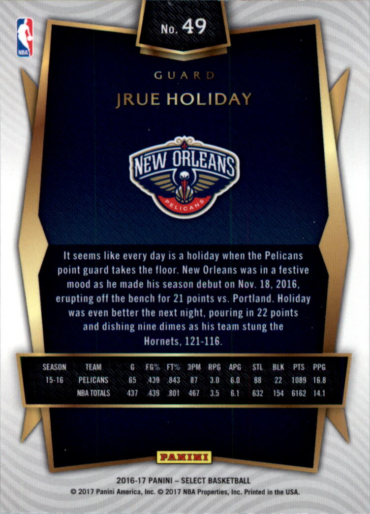 2016-17 Select Basketball Card Pick (Base) - Picture 89 of 333