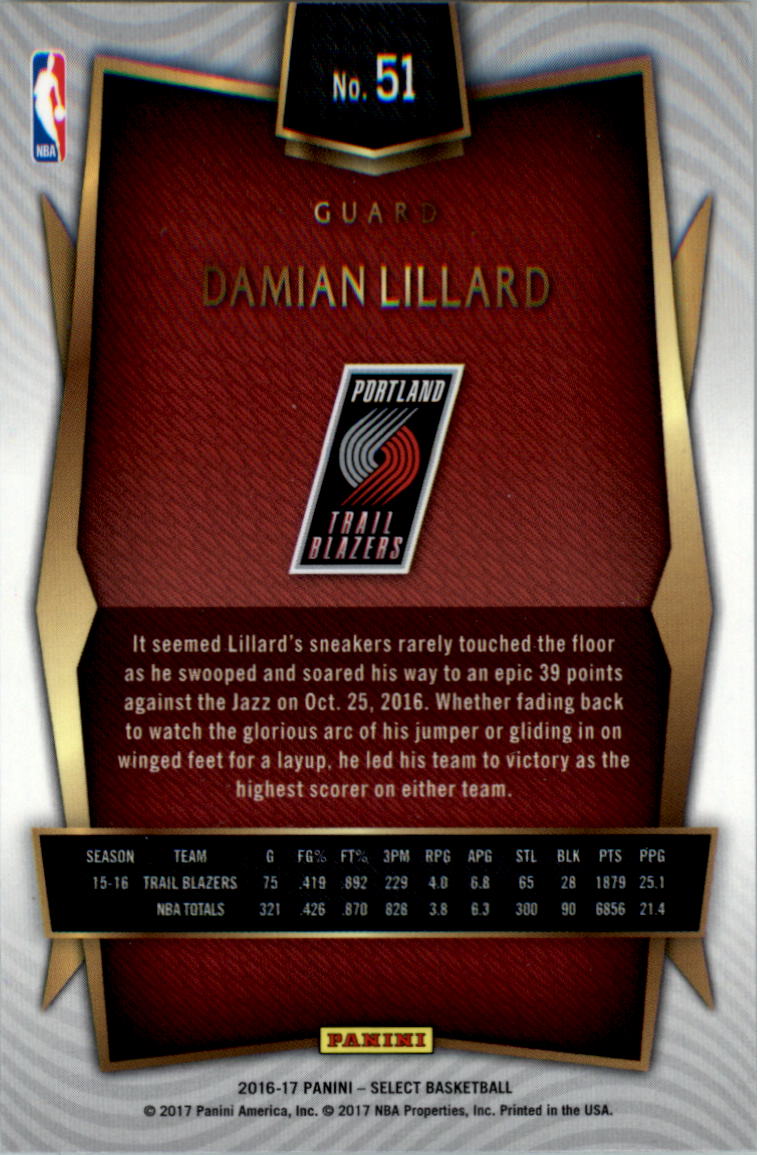2016-17 Select Basketball Card Pick (Base) - Picture 93 of 333