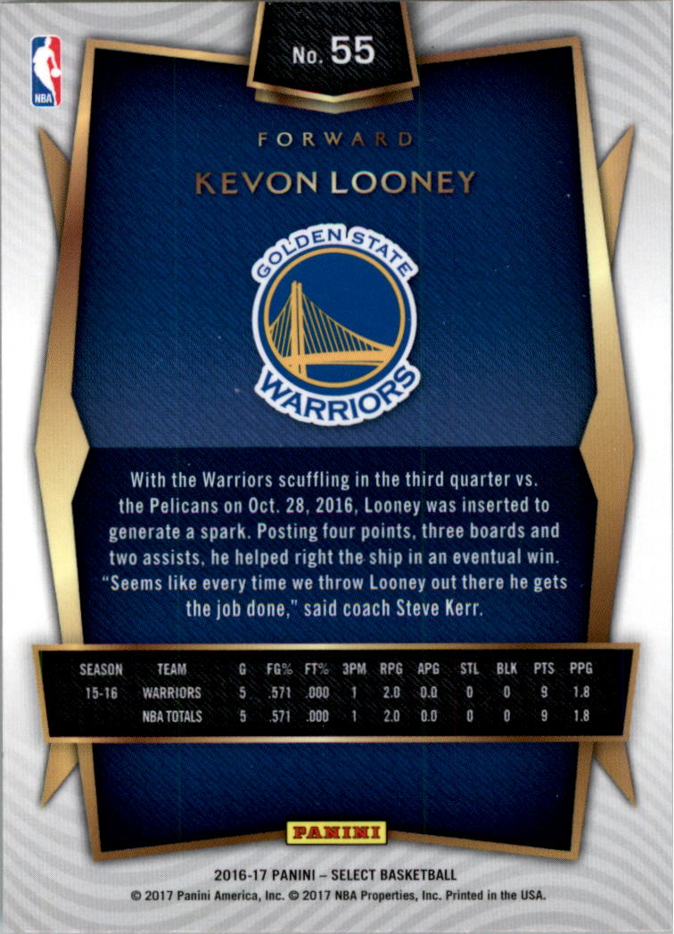 2016-17 Select Basketball Card Pick (Base) - Picture 101 of 333