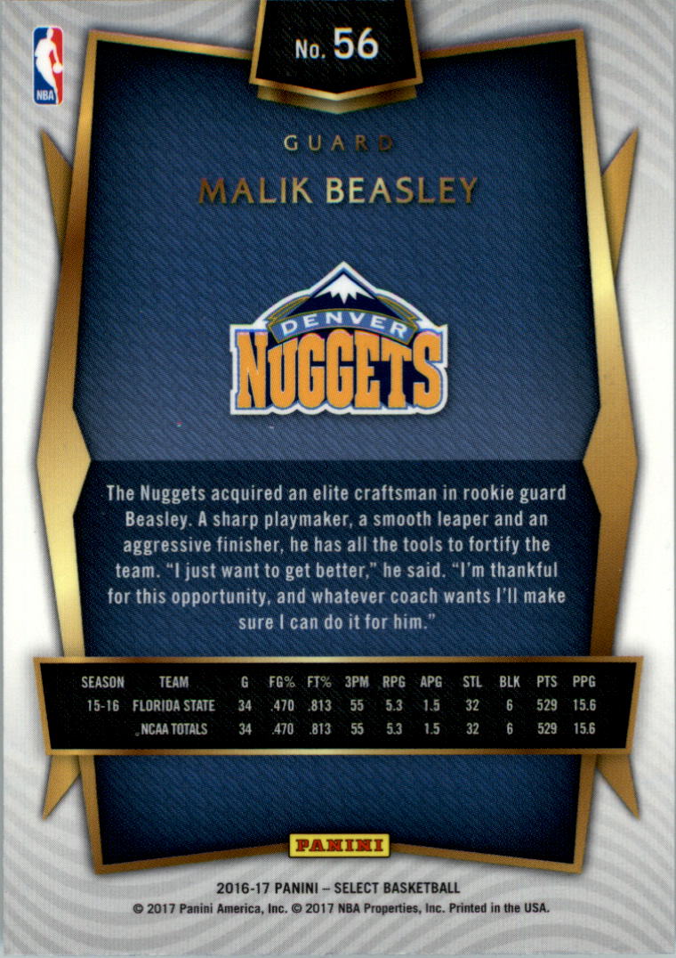 2016-17 Select Basketball Card Pick (Base) - Picture 103 of 333