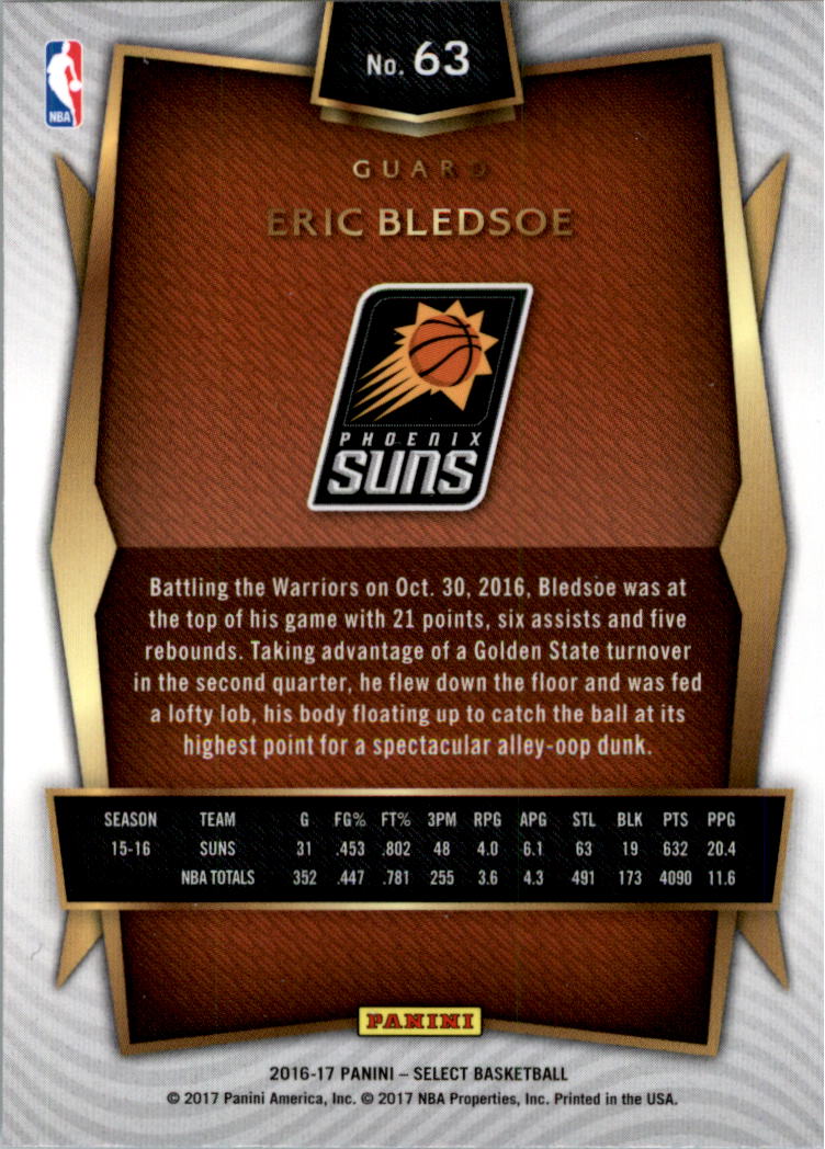 2016-17 Select Basketball Card Pick (Base) - Picture 115 of 333