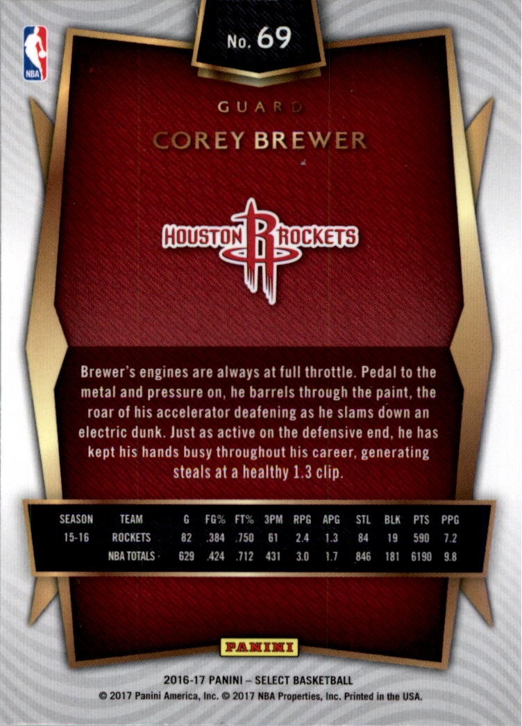 2016-17 Select Basketball Card Pick (Base) - Picture 127 of 333