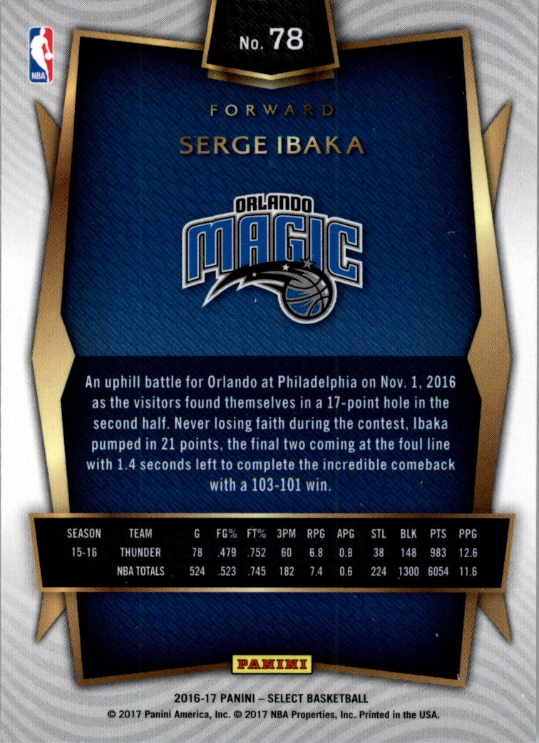 2016-17 Select Basketball Card Pick (Base) - Picture 145 of 333