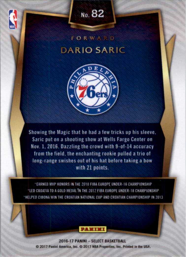 2016-17 Select Basketball Card Pick (Base) - Picture 152 of 333