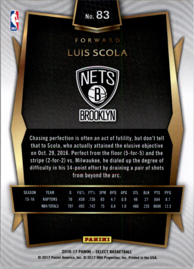 2016-17 Select Basketball Card Pick (Base) - Picture 154 of 333