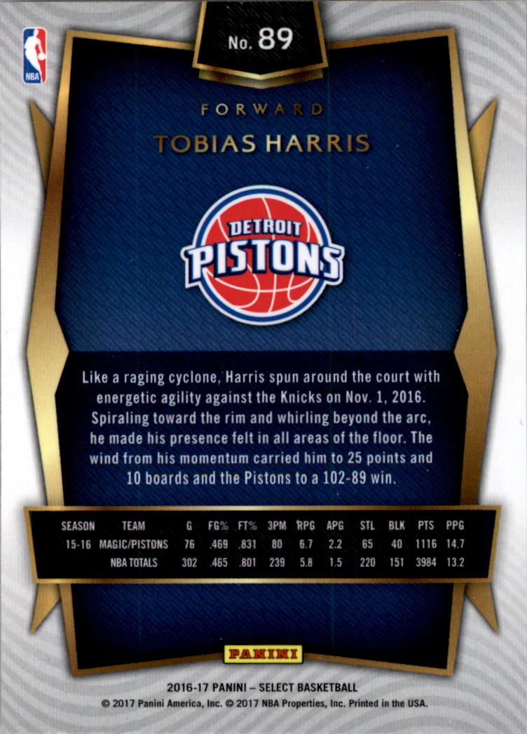 2016-17 Select Basketball Card Pick (Base) - Picture 164 of 333