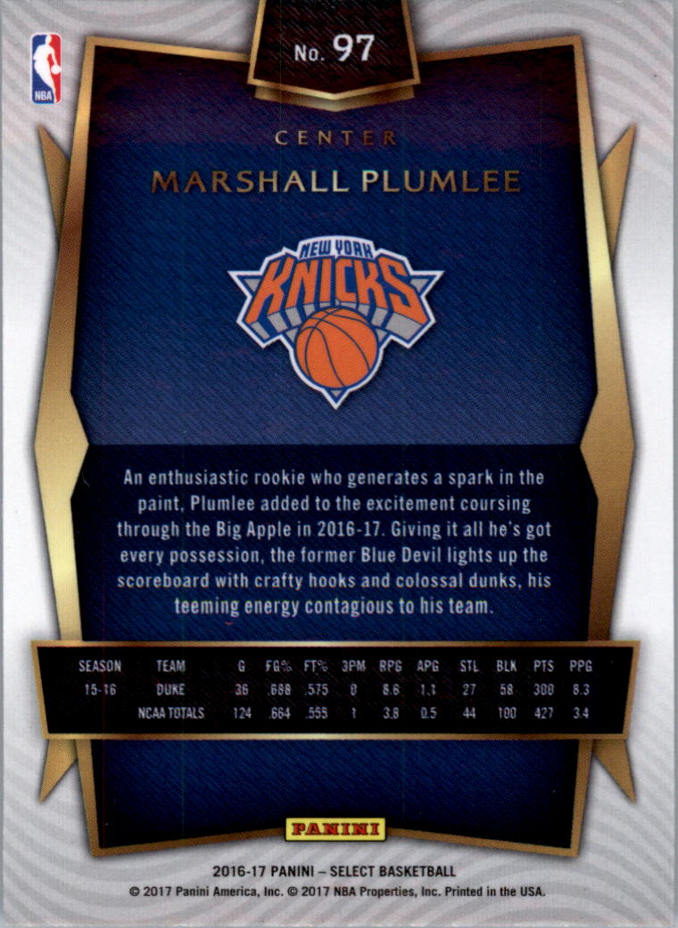 2016-17 Select Basketball Card Pick (Base) - Picture 178 of 333