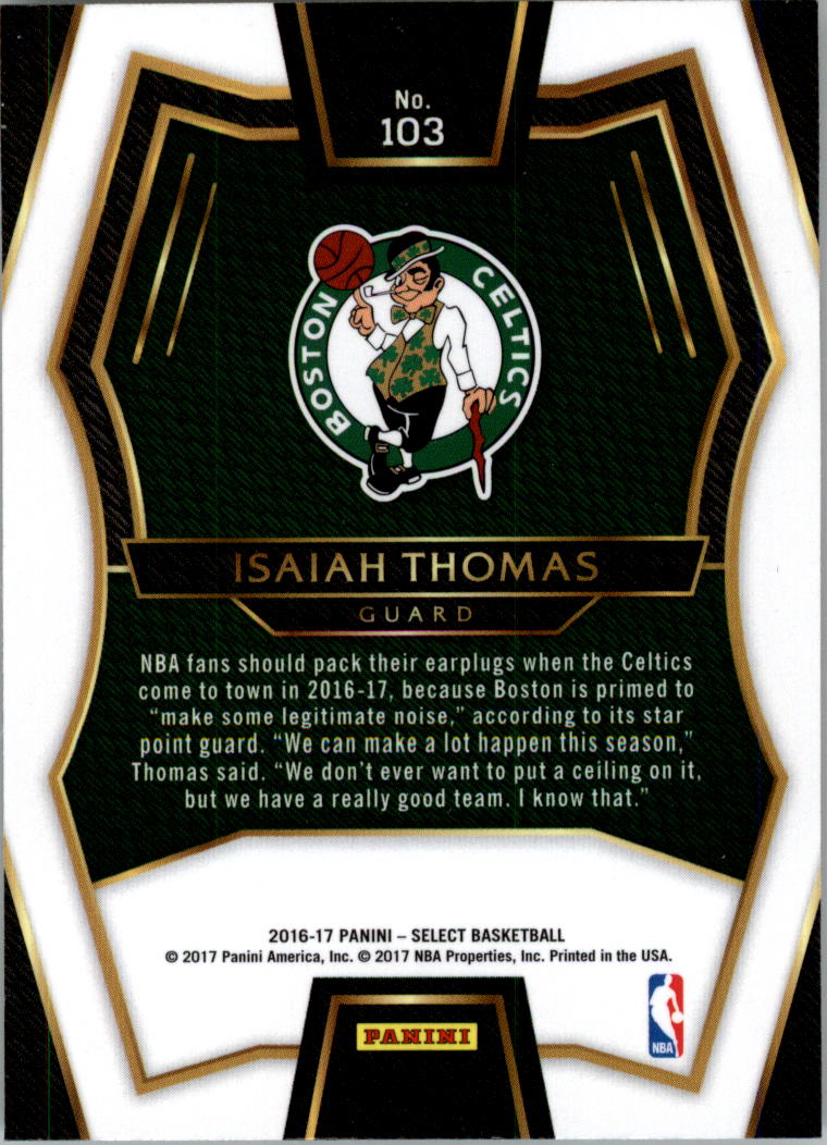 2016-17 Select Basketball Card Pick (Base) - Picture 188 of 333
