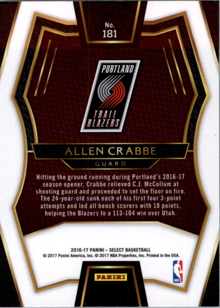 2016-17 Select Basketball Card Pick (Base) - Picture 290 of 333
