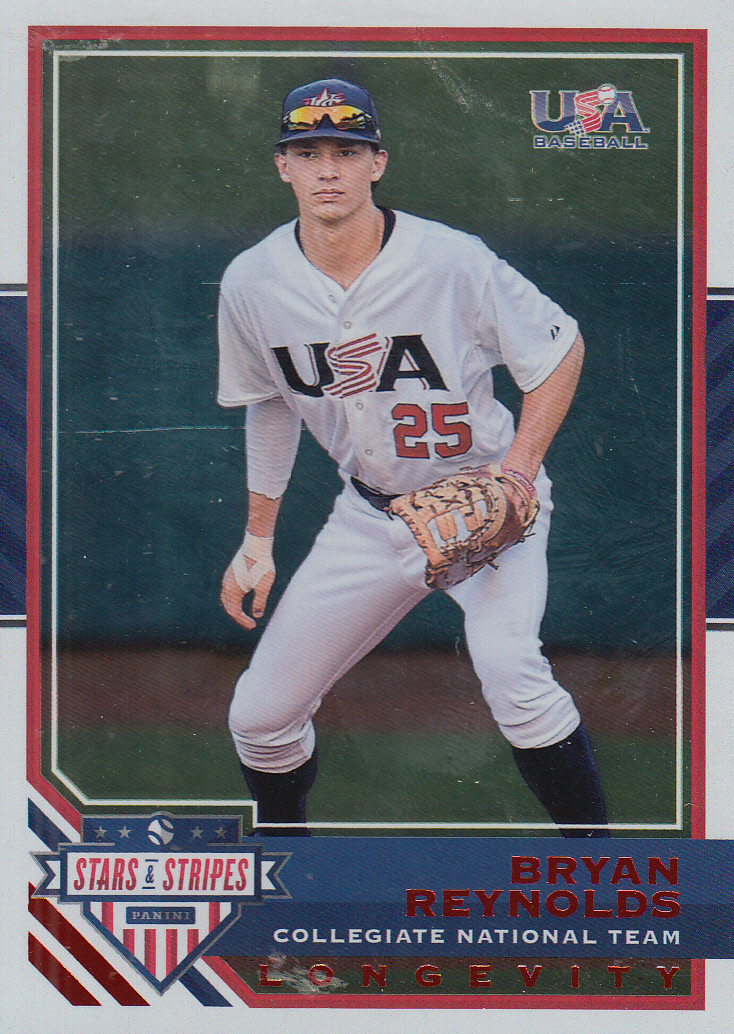 2017 USA Baseball Stars and Stripes Longevity Ruby #87 Bryan Reynolds