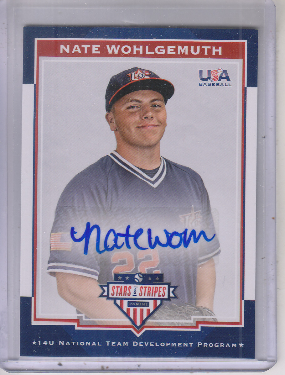 2017 USA Baseball Stars and Stripes 14U Signatures #46 Nate Wohlgemuth/399