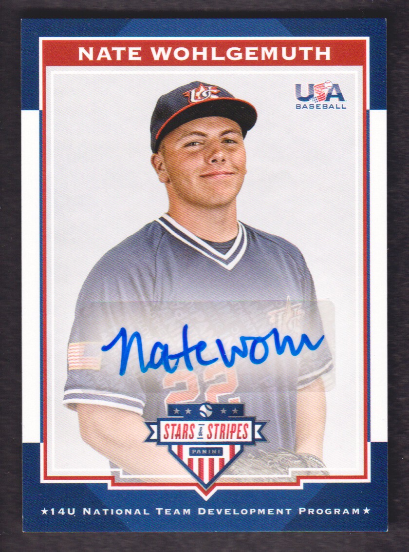 2017 USA Baseball Stars and Stripes 14U Signatures #46 Nate Wohlgemuth/399