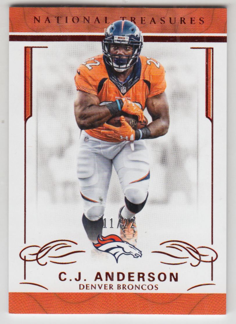 Red Jersey Numbers #30 C.J. Anderson 