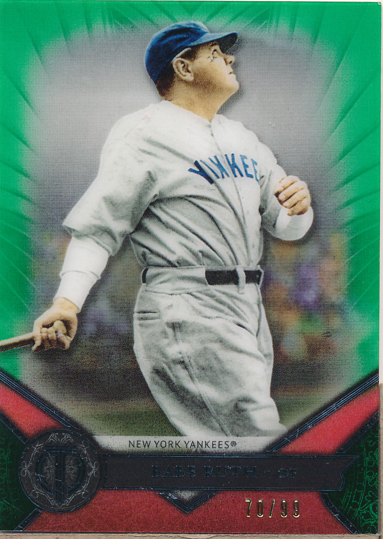 2017 Topps Tribute Green #1 Babe Ruth