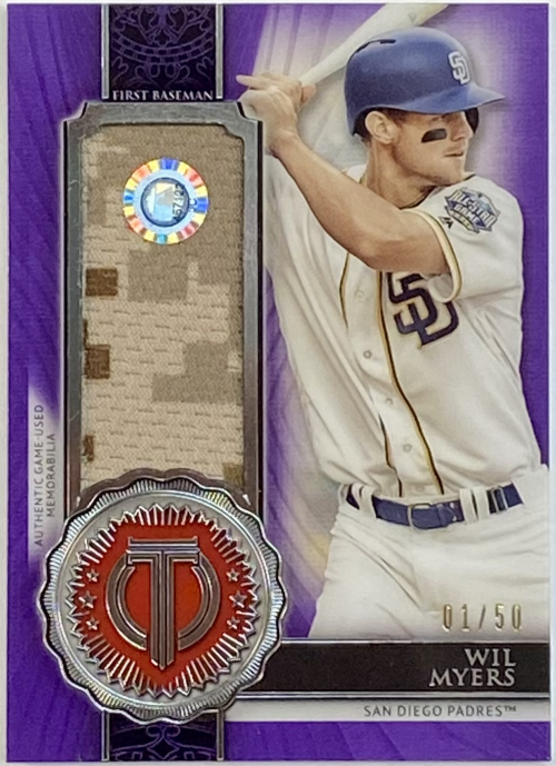 2017 Topps Tribute Stamp of Approval Relics Purple #SOAWM Wil Myers