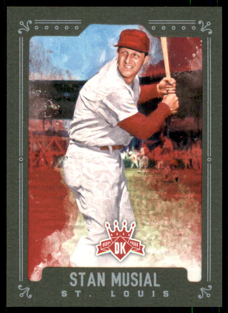 2017 Diamond Kings Framed Green #33B Stan Musial VAR/Red belt
