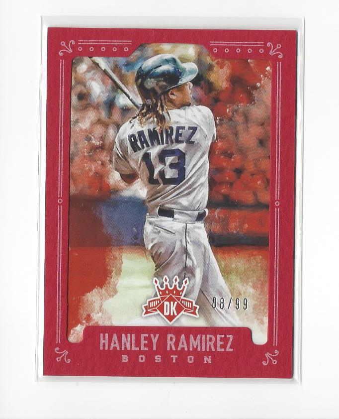 2017 Diamond Kings Framed Red #111 Hanley Ramirez SP