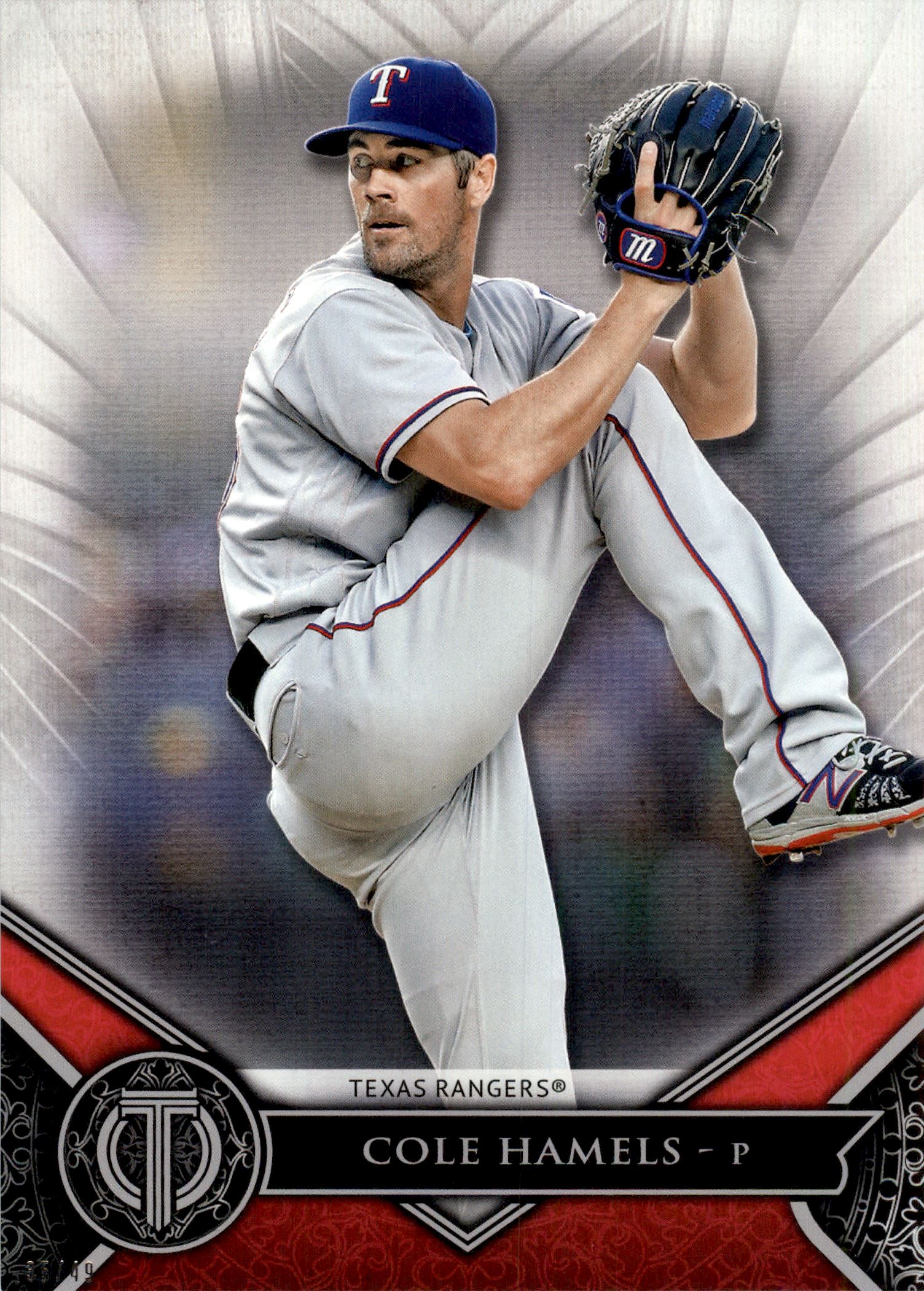 2017 Topps Tribute 5x7 #44 Cole Hamels