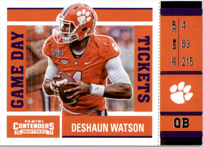2017 Panini Contenders Draft Picks Game Day Tickets #1 Deshaun Watson