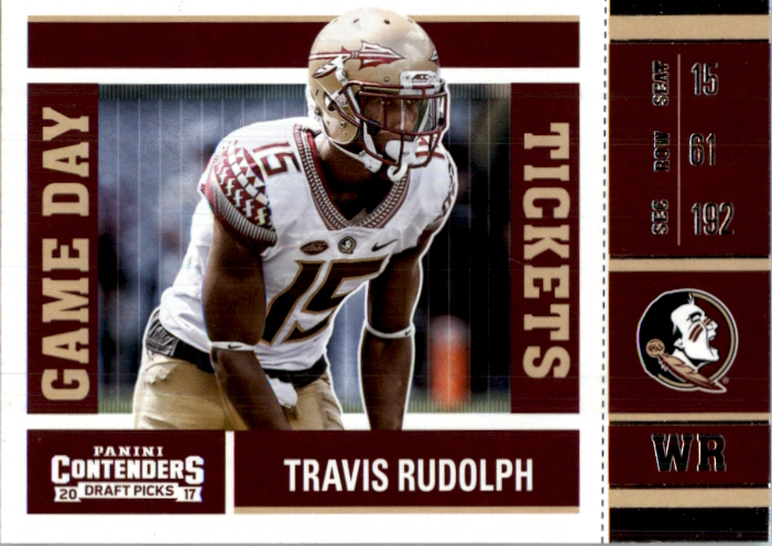 2017 Panini Contenders Draft Picks Game Day Tickets #21 Travis Rudolph