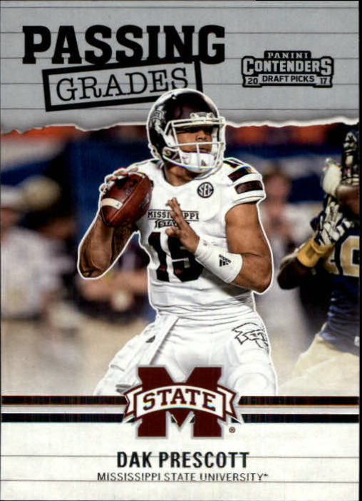 2017 Panini Contenders Draft Picks Passing Grades #8 Dak Prescott