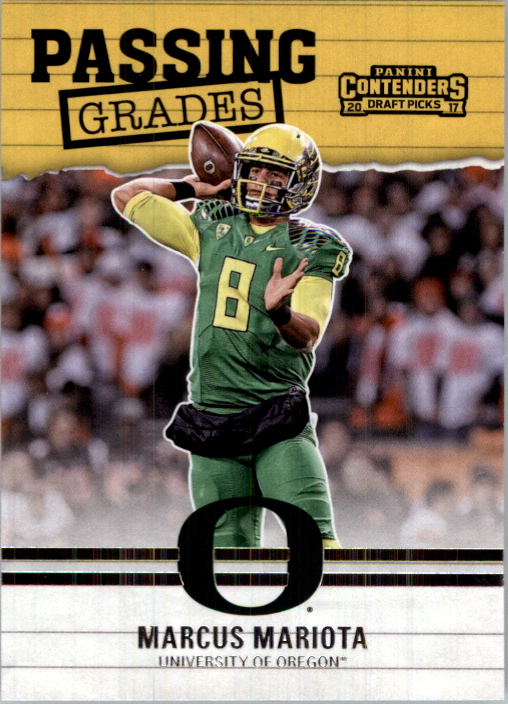 2017 Panini Contenders Draft Picks Passing Grades #10 Marcus Mariota