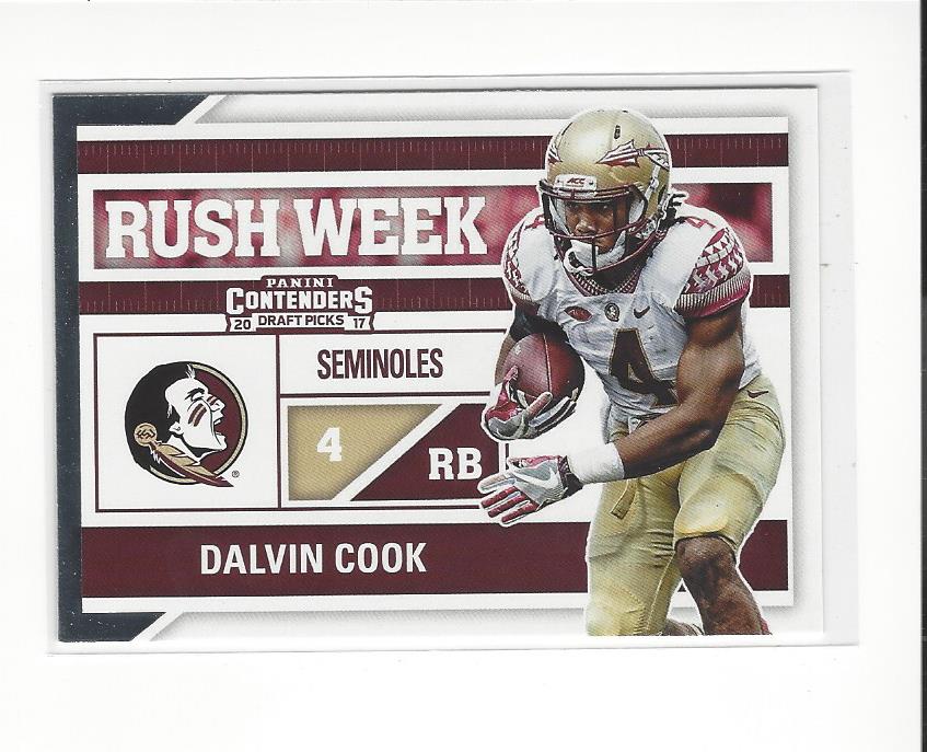 2017 Panini Contenders Draft Picks Rush Week #2 Dalvin Cook
