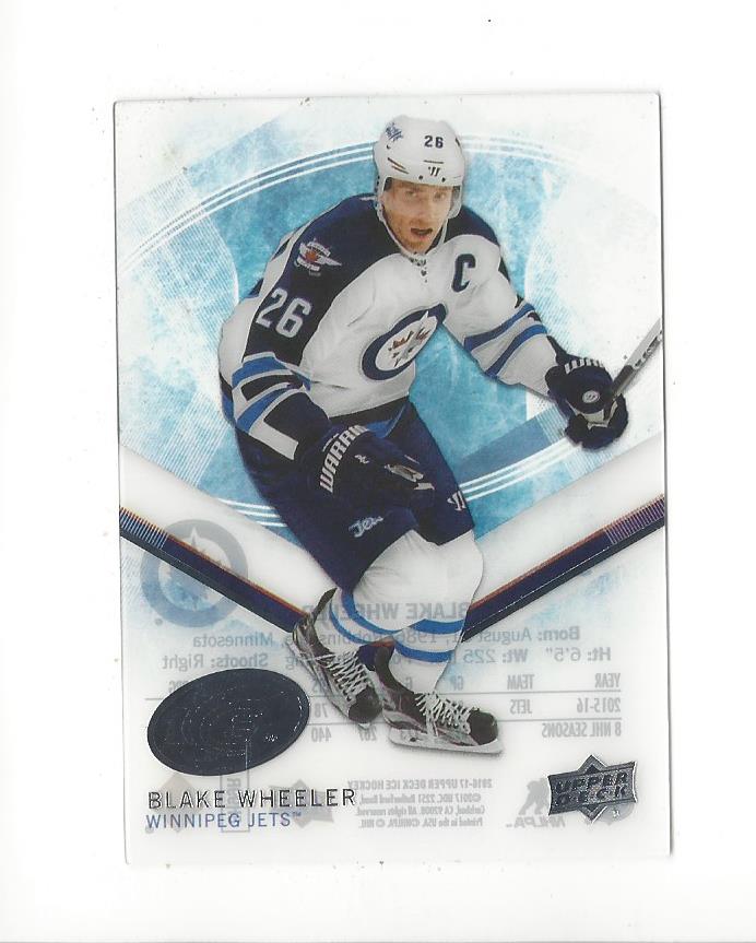 2016-17 Upper Deck Ice #34 Blake Wheeler