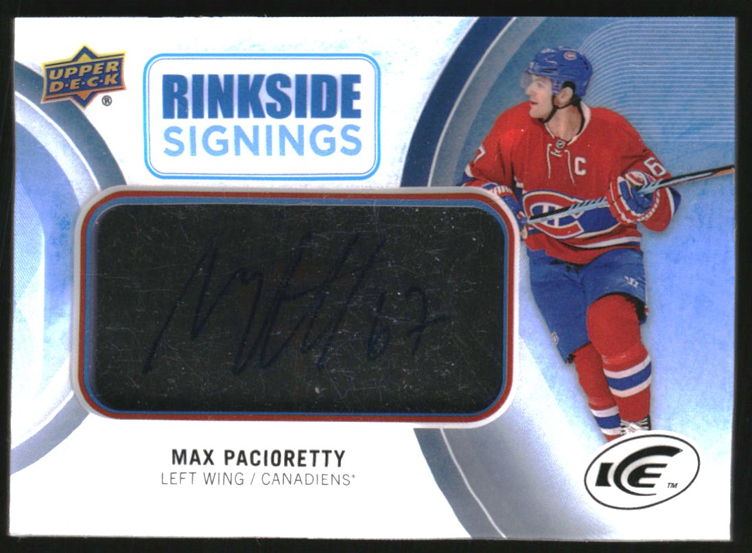2016-17 Upper Deck Ice Rinkside Signings #RSMP Max Pacioretty