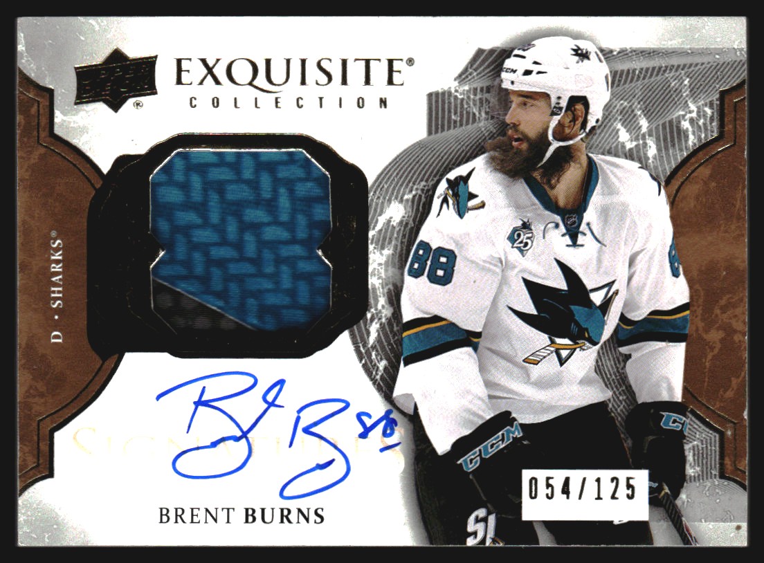 2016-17 Exquisite Collection Material Signatures #EMSBB Brent Burns
