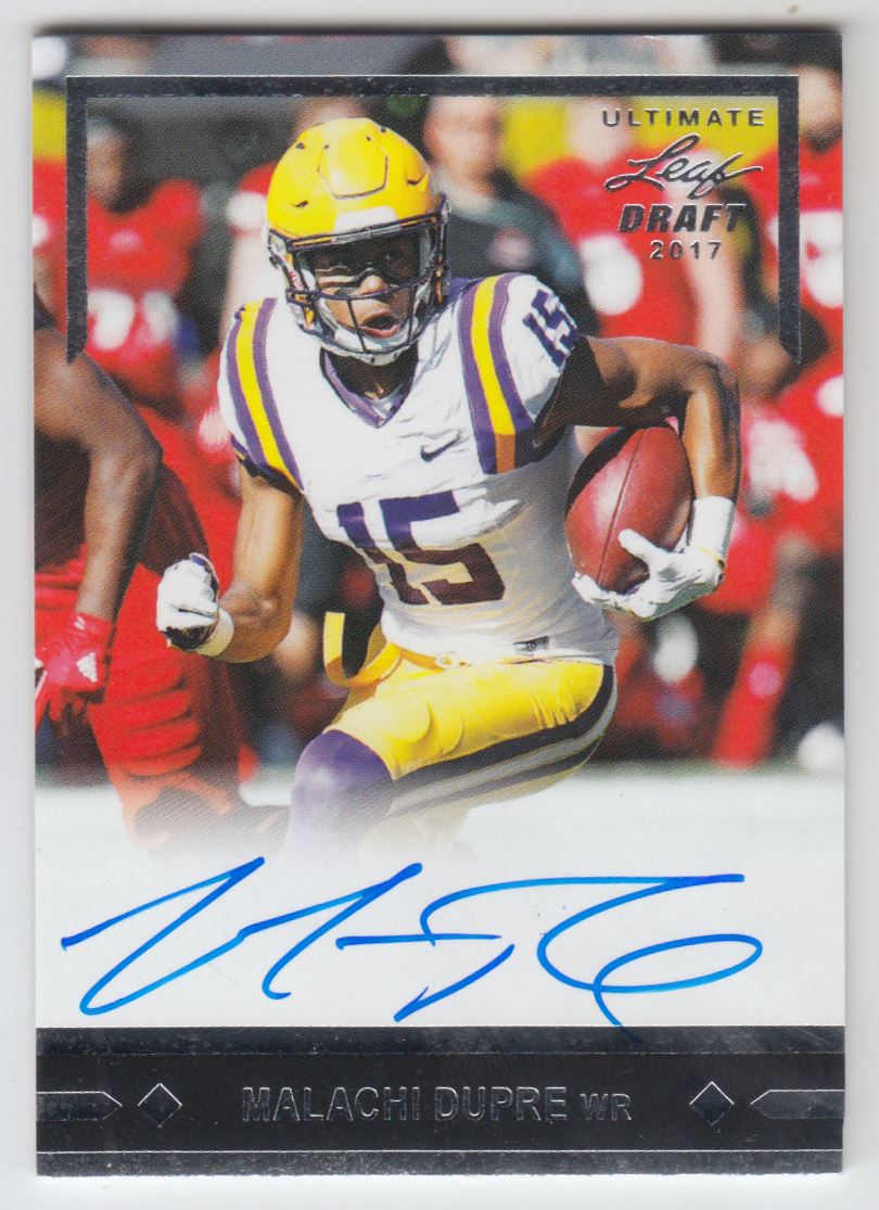 2017 Leaf Ultimate Draft '91 Rookie Autographs #GLRMD1 Malachi Dupre
