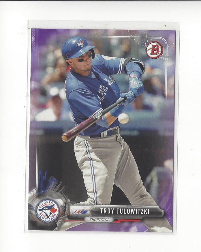 2017 Bowman Purple #51 Troy Tulowitzki