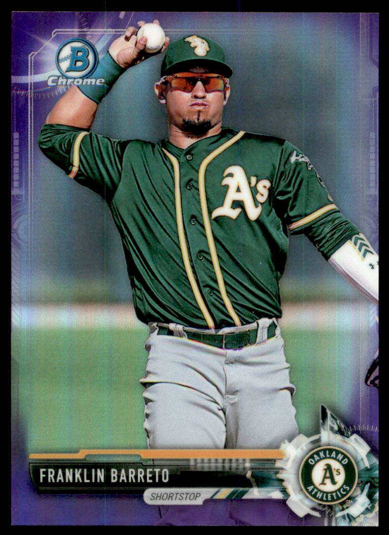 2017 Bowman Chrome Prospects Purple Refractors #BCP115 Franklin Barreto