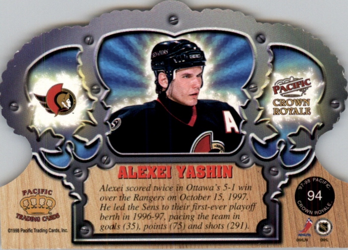 1997-98 Crown Royale Emerald Green #94 Alexei Yashin