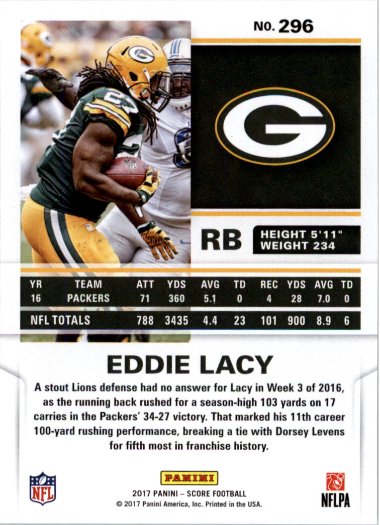 2017 Score Football Card Pick (Base) 254-440