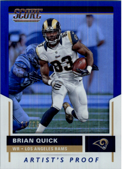 2017 Score Artist's Proof #43 Brian Quick