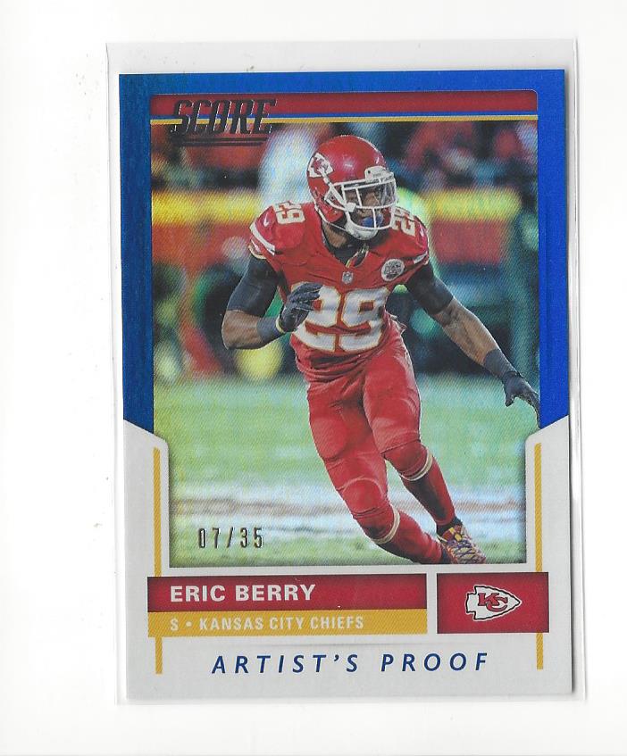 2017 Score Artist's Proof #256 Eric Berry