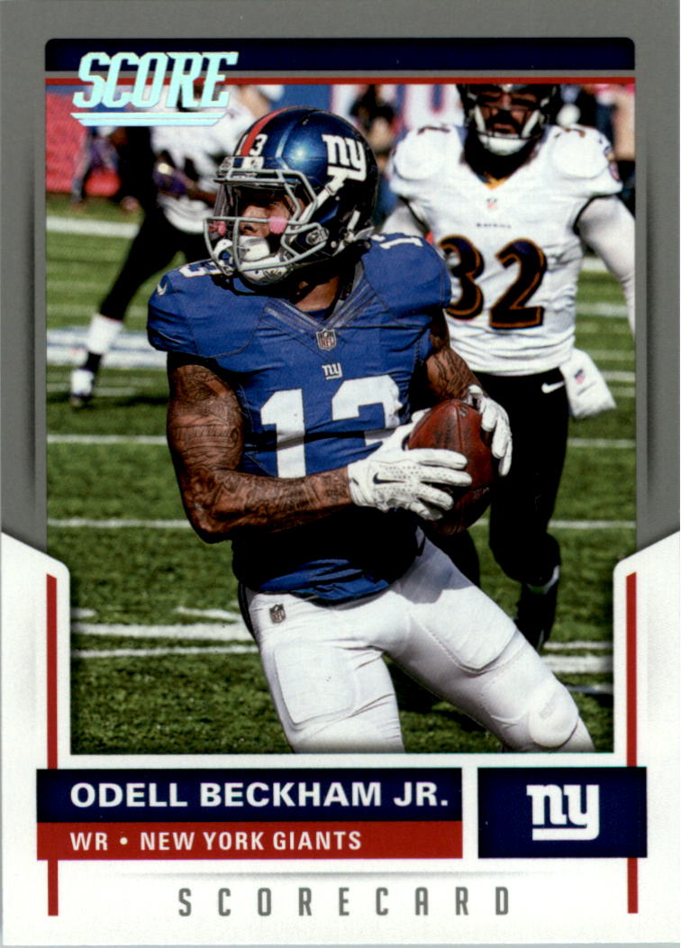 Odell Beckham Jr Signed New York Giants Blue Jersey (Beckett) 3×Pro Bowl  W.R.