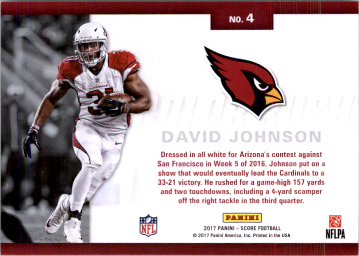 david johnson jersey color rush