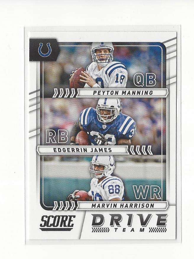 2017 Score Drive Team #19 Marvin Harrison/Peyton Manning/Edgerrin James