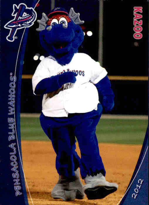 2012 Pensacola Blue Wahoos Grandstand #35 Kazoo MASCOT - NM Baseball ...