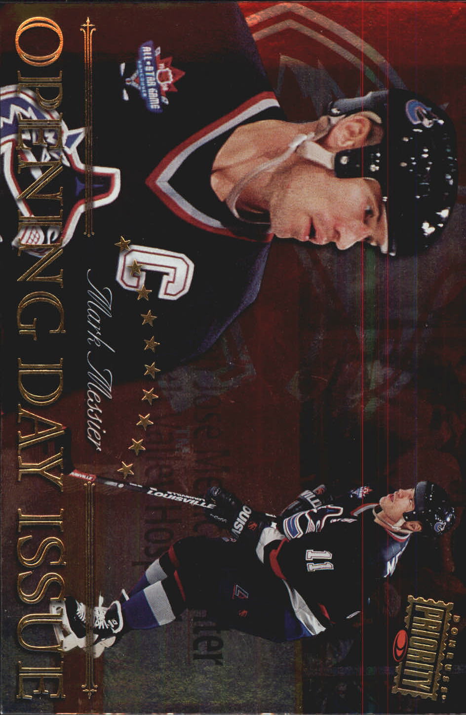 1997-98 Donruss Priority Postcards Opening Day Issues #14 Mark Messier
