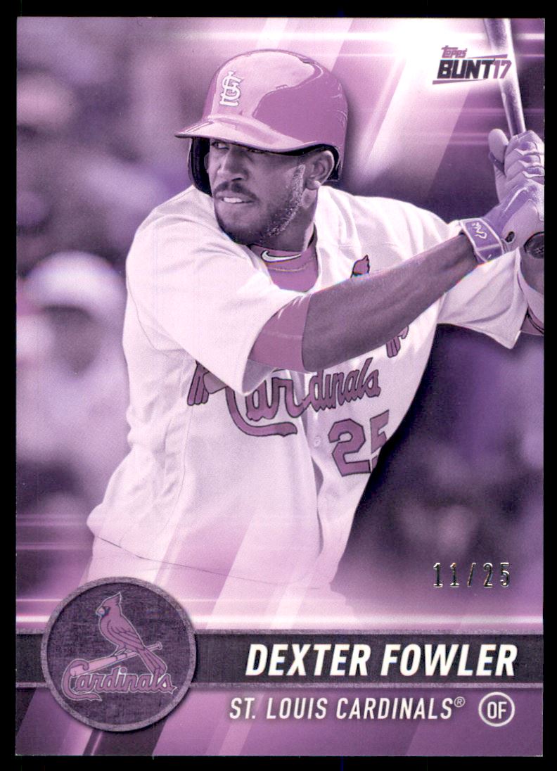 2017 Topps Bunt Purple #118 Dexter Fowler