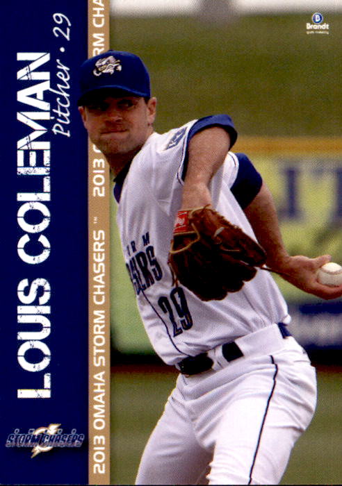 2013 Omaha Storm Chasers Brandt #18 Louis Coleman