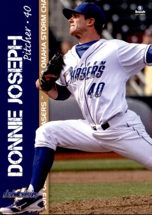 2013 Omaha Storm Chasers Brandt #20 Donnie Joseph