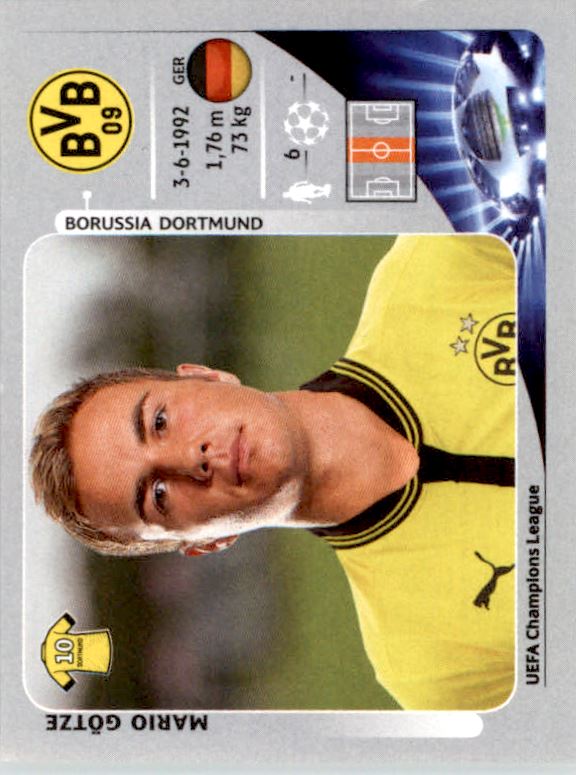 2012-13 Panini UEFA Champions League Stickers #294 Mario Gotze
