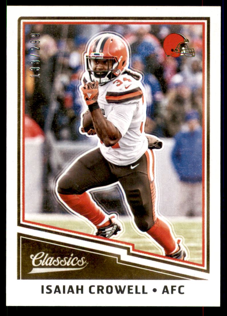 2017 Classics Red Back #48 Isaiah Crowell