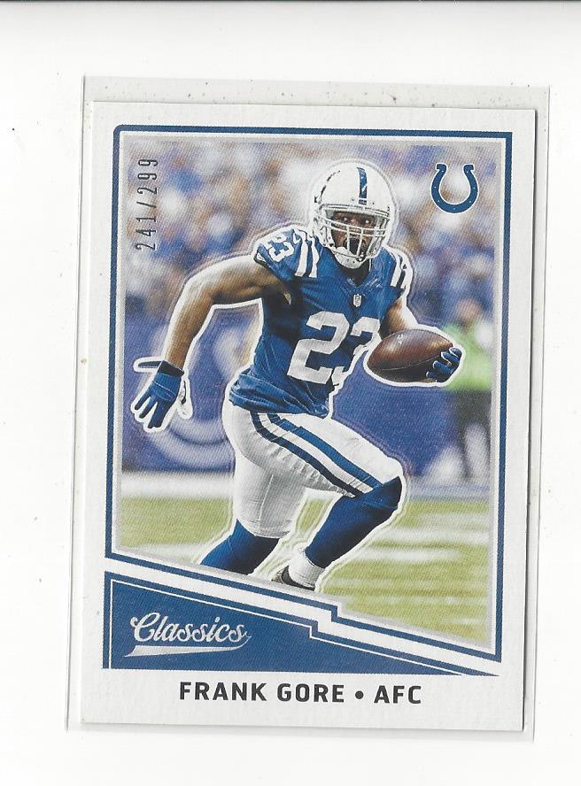 2017 Classics Red Back #56 Frank Gore
