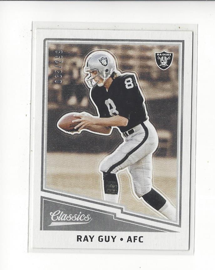2017 Classics Red Back #193 Ray Guy
